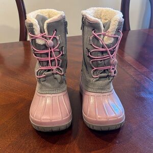 Lands' End Kids Boots - Pink and Gray